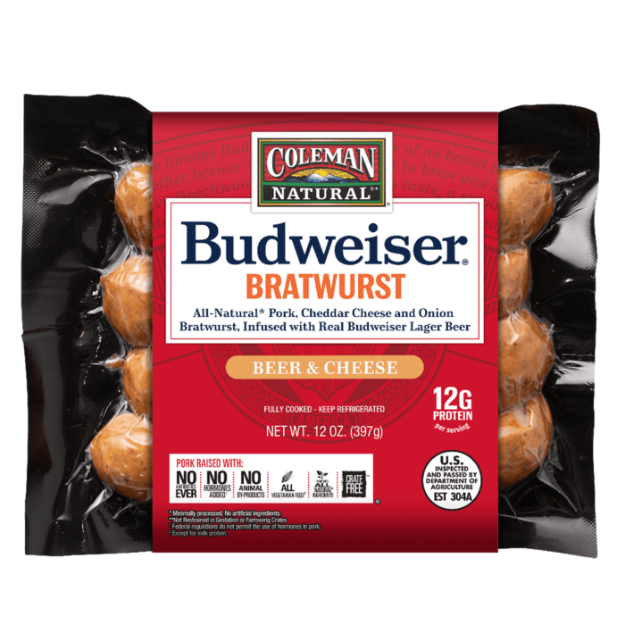 Budweiser® BBQ Beer & Cheese Bratwurst