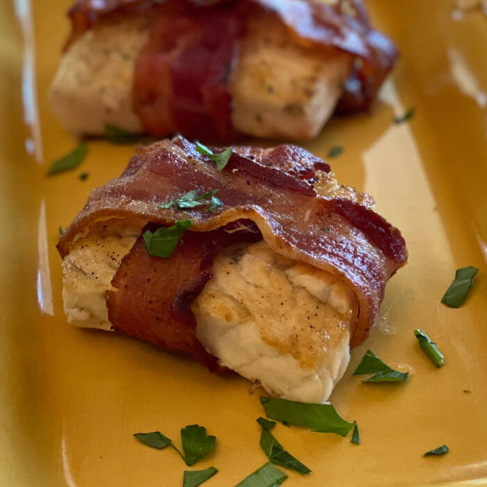 Bacon Wrapped Halibut