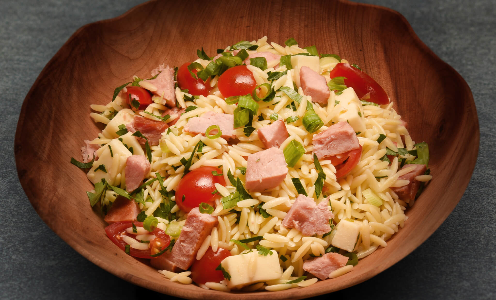 Orzo Salad with Ham • Coleman Natural