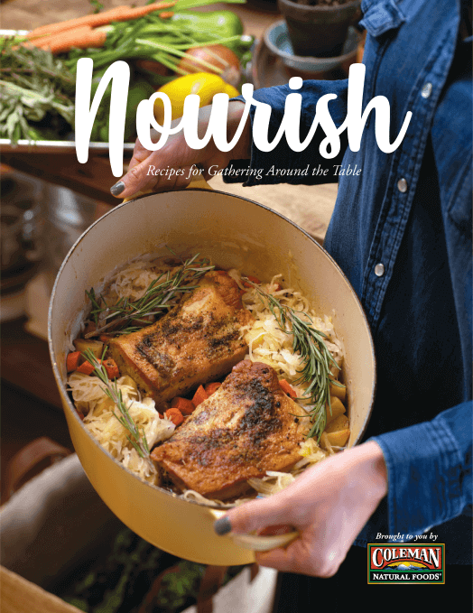 Coleman Natural Nourish Cookbook Cover