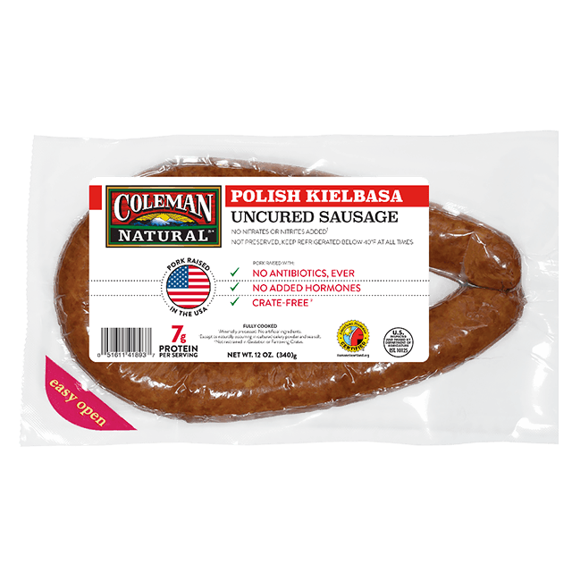 Uncured Polish Kielbasa Sausage 12 oz. package
