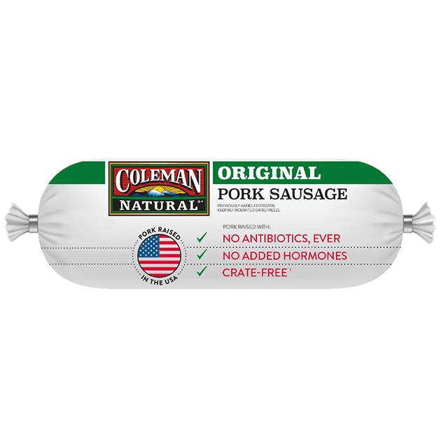 Coleman Natural original pork sausage package image