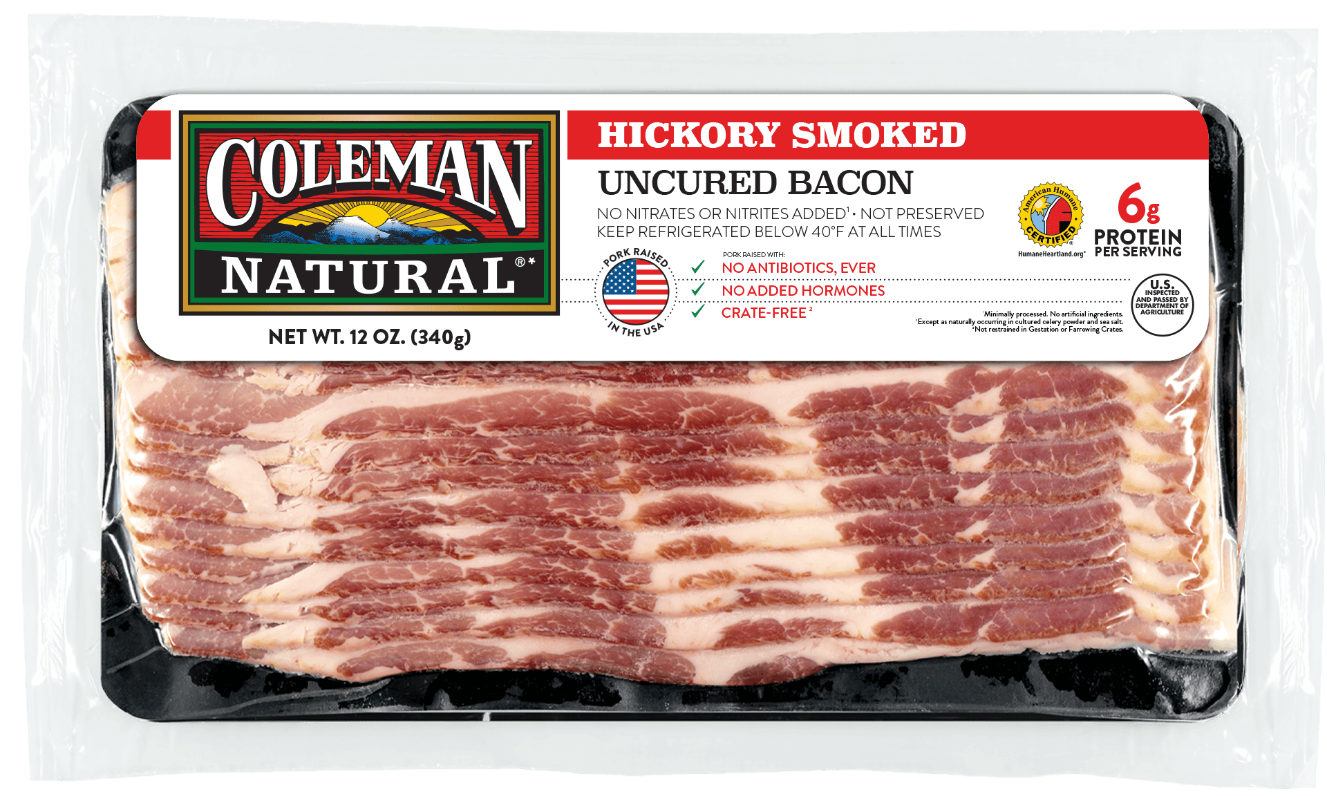 hickory bacon front of the package
